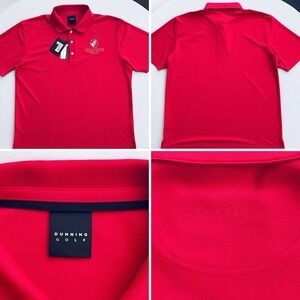 NEW Dunning Golf‎ Polo Shirt XXL Coolmax Red Stretch Performance Kalawassie